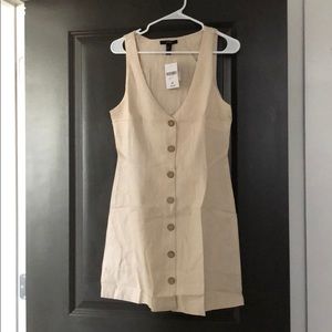 Forever 21 Sleeveless Button-Front Linen Dress